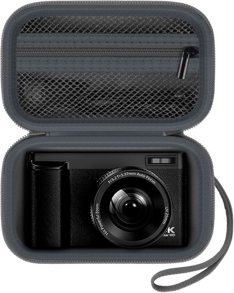 Grapsa Digital Camera Case Compatible with TEBNGIHNM for Duluvulu for Oiadek for zheozeig for Zostuic for Toiauaha 4K Vlogging Camera. Storage Holder Bag for Canon PowerShot (Box Only)- Grey - Image 1